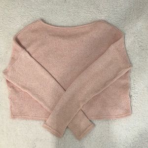 Light pink crop sweater